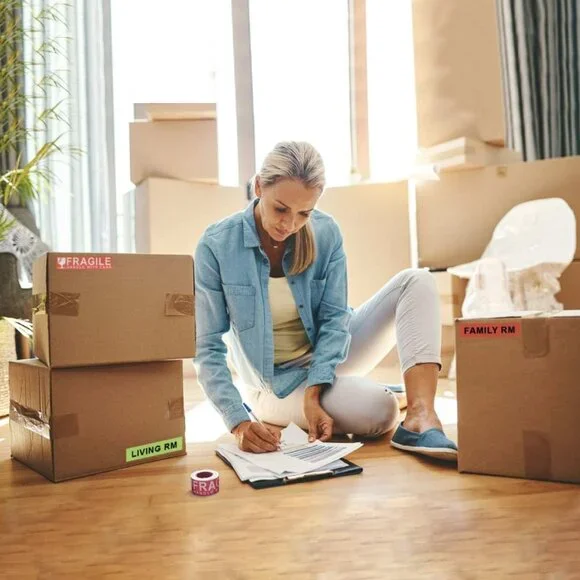 1920 Count Home Moving Labels, 32 Rolls Different Color Coding Labels 2-PACK - Picture 4 of 6